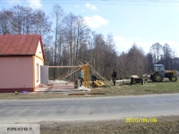 Budowa zadaszenia 5.03.2010r. 