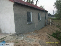 Tynkowanie budynku remizy 22.10.2008r.